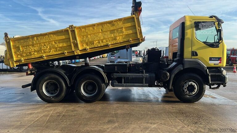 3-сторонній перекидач Renault KERAX 420 (BOITE MANUELLE / LAMES / BIG AXLE / ...