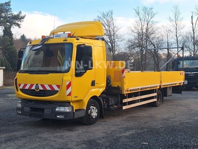 Fourgon pick-up RENAULT MIDLUM 220 DXI HIAB KRAN 9,1m TÜV 07 / 2026