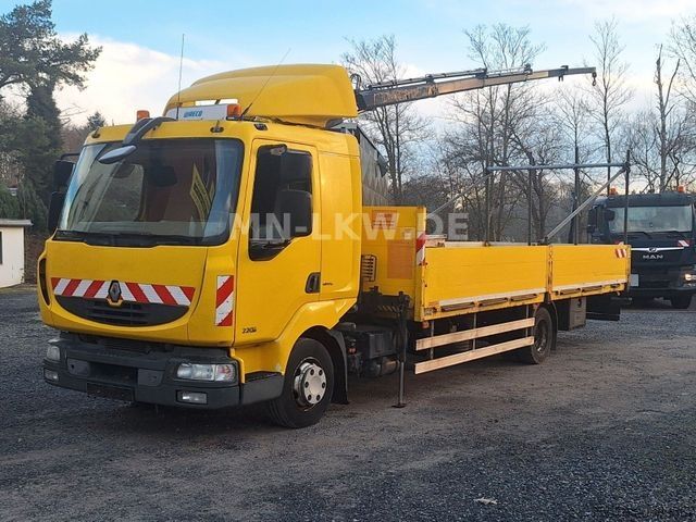 Camion équipé d'une grue RENAULT MIDLUM 220 DXI HIAB KRAN 9,1m TÜV 07/2026