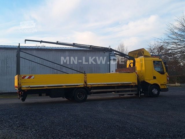 Camion équipé d'une grue RENAULT MIDLUM 220 DXI HIAB KRAN 9,1m TÜV 07/2026