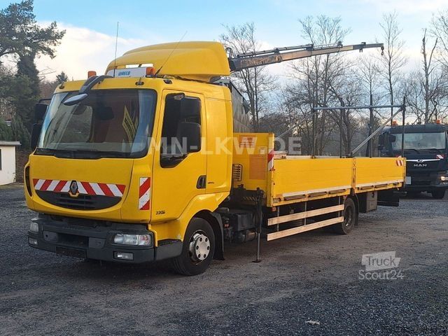 Fourgon pick-up RENAULT MIDLUM 220 DXI HIAB KRAN 9,1m TÜV 07/2026