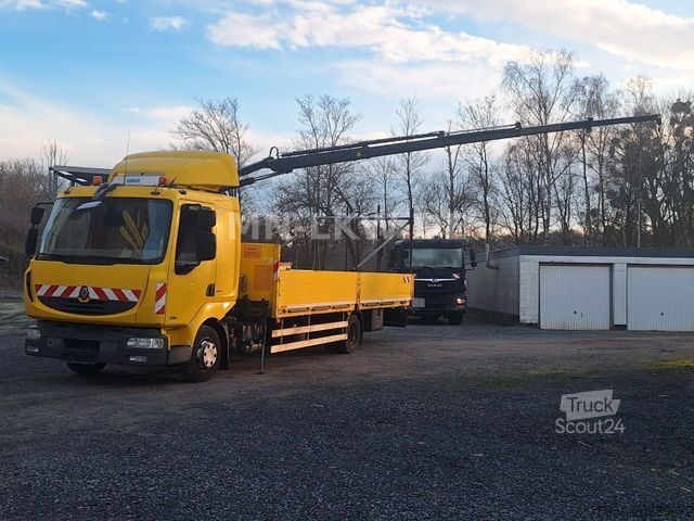 Fourgon pick-up RENAULT MIDLUM 220 DXI HIAB KRAN 9,1m TÜV 07/2026