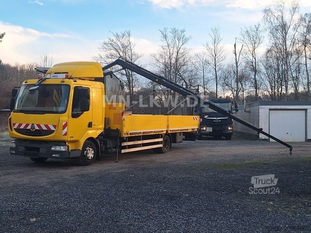Fourgon pick-up RENAULT MIDLUM 220 DXI HIAB KRAN 9,1m TÜV 07/2026