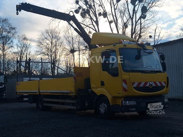 Fourgon pick-up RENAULT MIDLUM 220 DXI HIAB KRAN 9,1m TÜV 07/2026