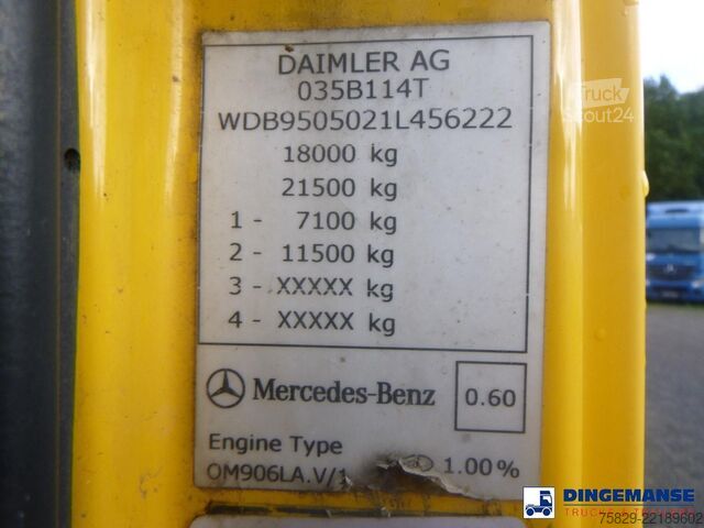 Kolkenzuiger Mercedes-Benz Axor 1824 4x2 vacuum tank 8.1 m3