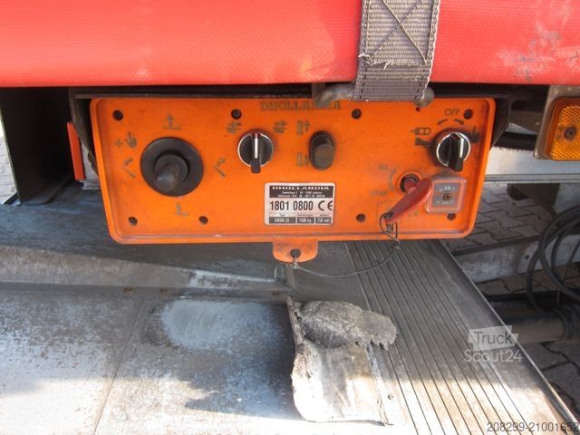 Camion plateau avec bâche DAF CF 230 19T Schiebeplane LBW Portalturen