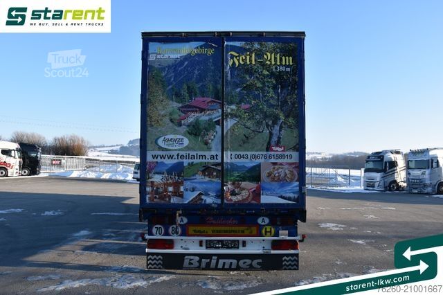 Otvorena poluprikolica sa ceradom BERGER Bordwandtautliner Light Alufelgen Liftachse