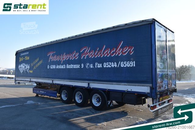 Otvorena poluprikolica sa ceradom BERGER Bordwandtautliner Light Alufelgen Liftachse