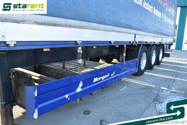 Otvorena poluprikolica sa ceradom BERGER Bordwandtautliner Light Alufelgen Liftachse