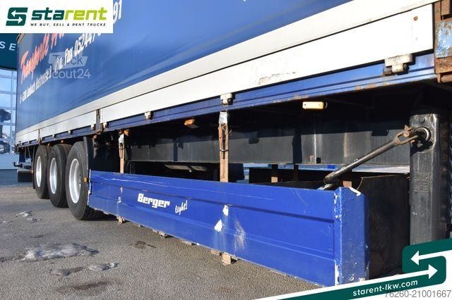 Otvorena poluprikolica sa ceradom BERGER Bordwandtautliner Light Alufelgen Liftachse