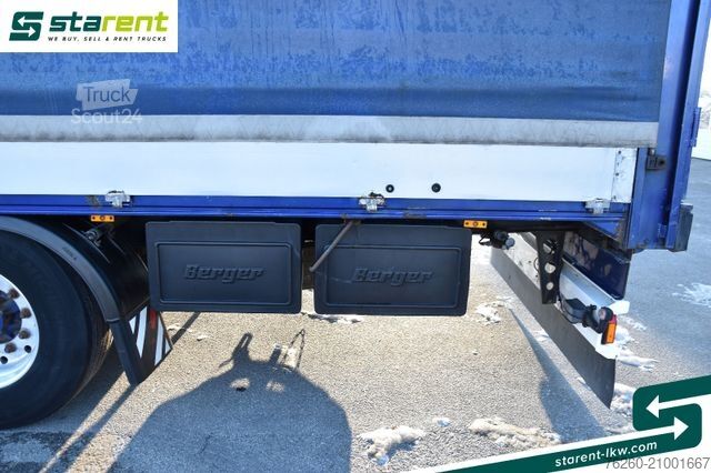 Otvorena poluprikolica sa ceradom BERGER Bordwandtautliner Light Alufelgen Liftachse