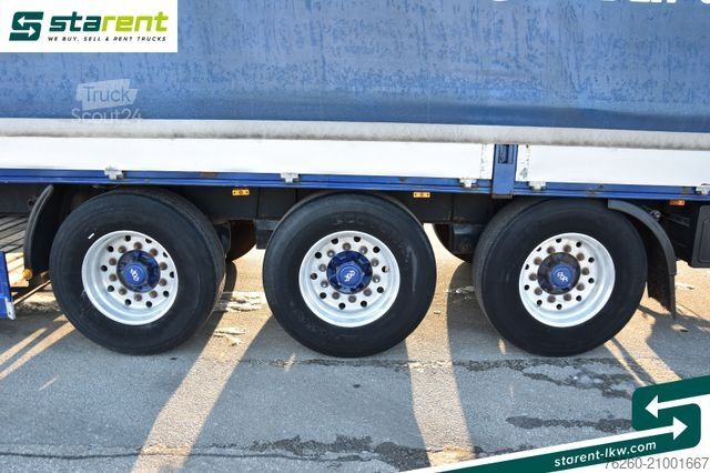 Otvorena poluprikolica sa ceradom BERGER Bordwandtautliner Light Alufelgen Liftachse