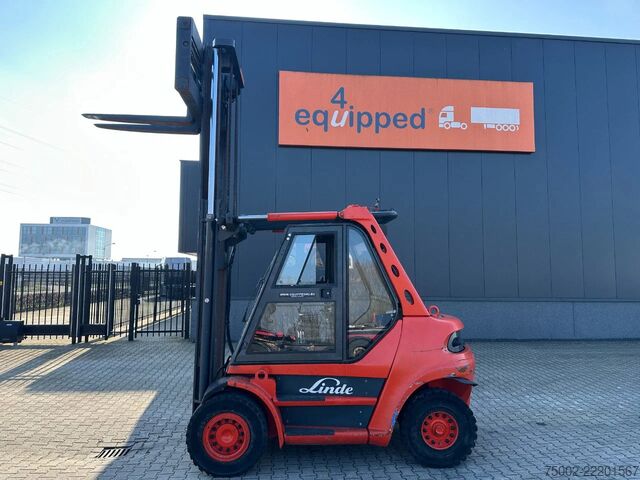 Forklift Linde H60D-02 / fork positioner / 6.000kg / duplex / ...