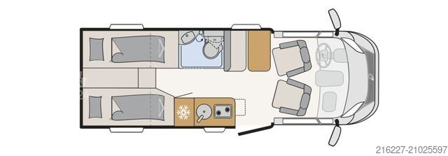 Half-integraal camper DETHLEFFS Globebus Camp T 4 Active AB NOVEMBER 25+EINZELBE