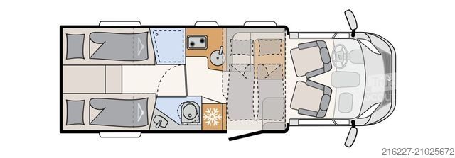Half-integraal camper DETHLEFFS Just Camp T 7052 EB Active Sondermodell mit Einz