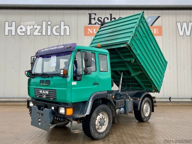 Tipvogn MAN LE 10.220 4x4 BB | 3x Sitze*Hydraulik & Schild