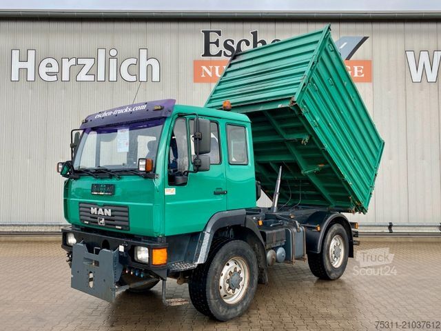 Driezijdige kipper MAN LE 10.220 4x4 BB | 3x Sitze*Schild & Hydraulik