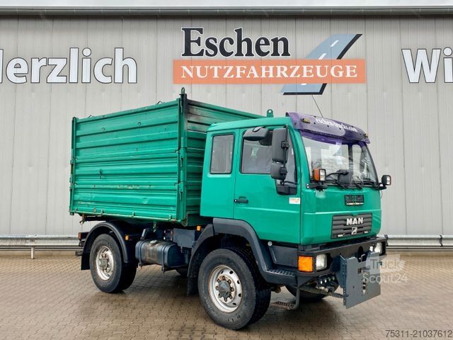 Driezijdige kipper MAN LE 10.220 4x4 BB | 3x Sitze*Schild & Hydraulik