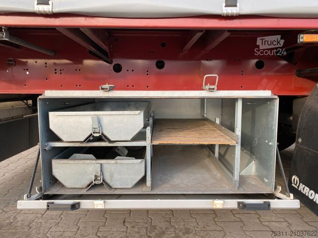 Open oplegger met zeil KRONE SDP 27 | Profi Liner*Hubdach*Palettenkasten