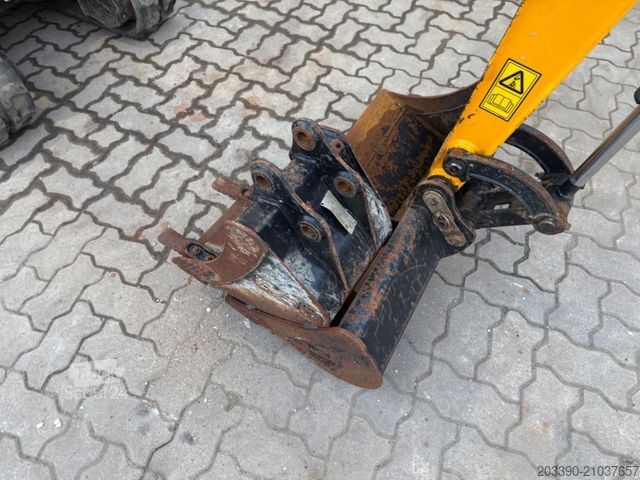Mini-pelle JCB 16C-1 /2022 BJ/ 969 H / verbr. Laufwerk/2xLöffel
