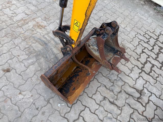 Mini-pelle JCB 16C-1 /2022 BJ/ 969 H / verbr. Laufwerk/2xLöffel