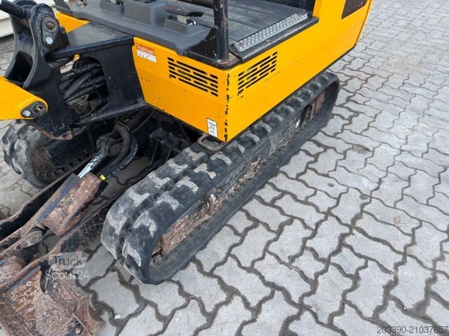 Mini-pelle JCB 16C-1 /2022 BJ/ 969 H / verbr. Laufwerk/2xLöffel