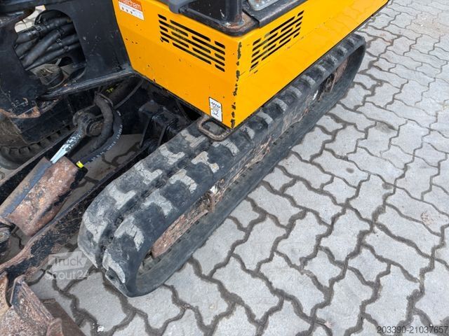 Mini-pelle JCB 16C-1 /2022 BJ/ 969 H / verbr. Laufwerk/2xLöffel