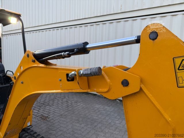 Mini-pelle JCB 16C-1 /2022 BJ/ 852 H / verbr. Laufwerk/2xLöffel