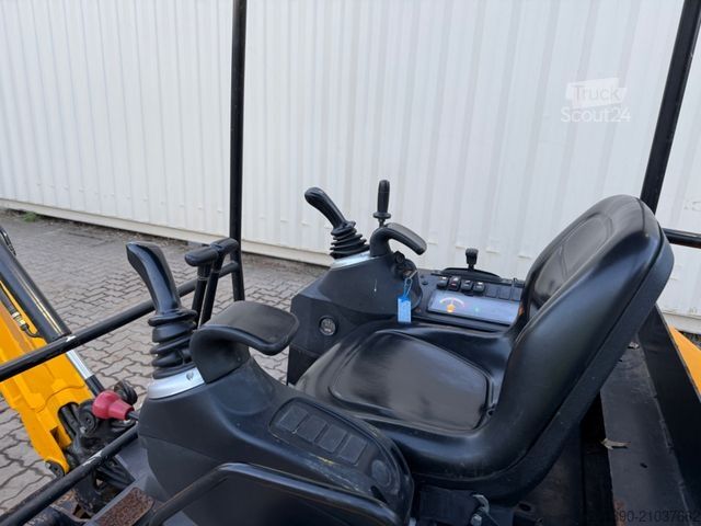 Mini-pelle JCB 16C-1 /2022 BJ/ 852 H / verbr. Laufwerk/2xLöffel