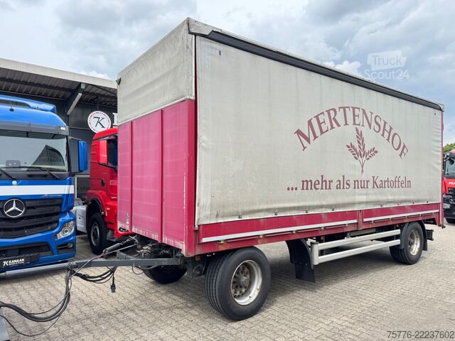 Open aanhangwagen met zeil KRONE AZP 2-acher BPW Pritsche+Plane TÜV Neu TOP
