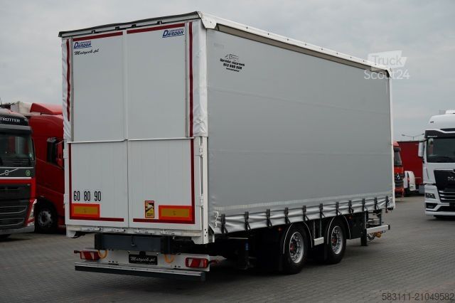 Remorque ouverte avec bâche FRUEHAUF / PRZYCZEPA / PRZEJAZDOWA / OSIE SAF / 2022 /