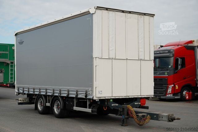Remorque ouverte avec bâche FRUEHAUF / PRZYCZEPA / PRZEJAZDOWA / OSIE SAF / 2022 /