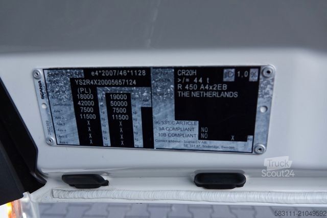 Tracteur routier standard SCANIA R 450 / RETARDER / MEGA / LOWDECK / 2021 ROK /