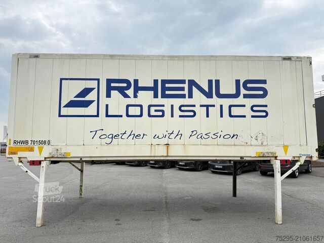 Commercial vehicle Krone 730 ALU BDF Koffer Brücke Container Textilblech