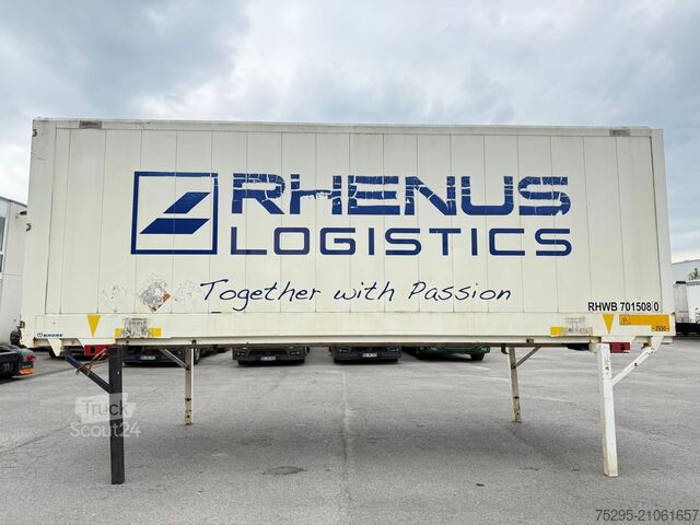 Commercial vehicle Krone 730 ALU BDF Koffer Brücke Container Textilblech