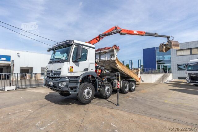 Sklápač so žeriavom MERCEDES ACROCS 3243 BB+BIBENNE+ BAE HYDR+FASSI 16T/m+2EXT