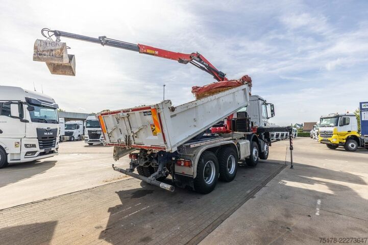 Sklápač so žeriavom MERCEDES ACROCS 3243 BB+BIBENNE+ BAE HYDR+FASSI 16T/m+2EXT