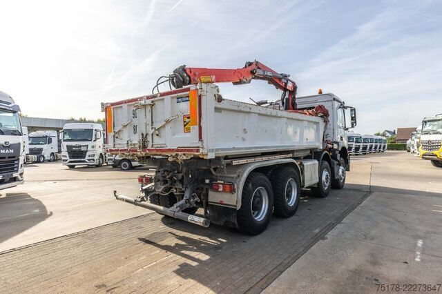 Sklápač so žeriavom MERCEDES ACROCS 3243 BB+BIBENNE+ BAE HYDR+FASSI 16T/m+2EXT