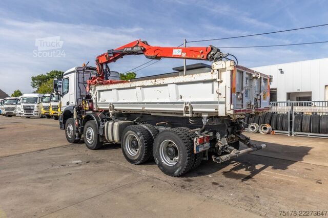 Sklápač so žeriavom MERCEDES ACROCS 3243 BB+BIBENNE+ BAE HYDR+FASSI 16T/m+2EXT