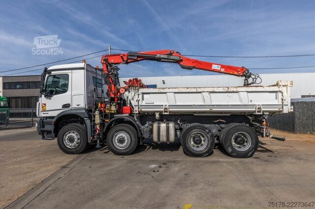 Sklápač so žeriavom MERCEDES ACROCS 3243 BB+BIBENNE+ BAE HYDR+FASSI 16T/m+2EXT