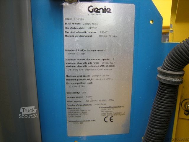 Arbeitsbühne GENIE Arbeitsbühne Genie Z 34/22N, 12,5 m