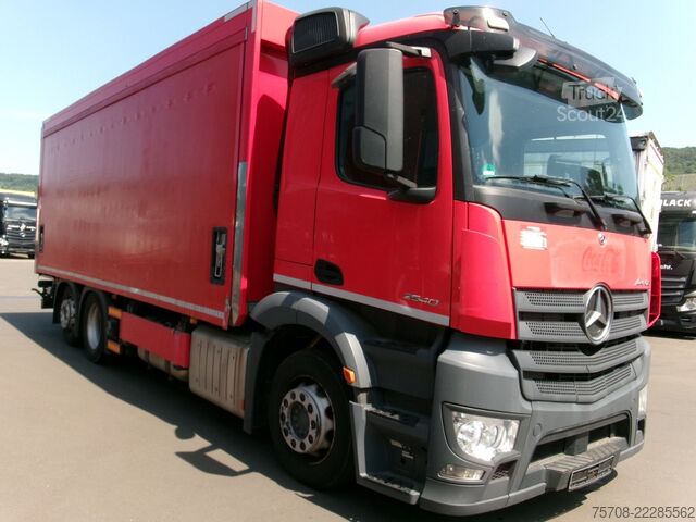 Drikkevare-lastebil MERCEDES-BENZ 2540 Antos*6,9 m Schiebeplane*NLA*LBW*Kamera*TOP