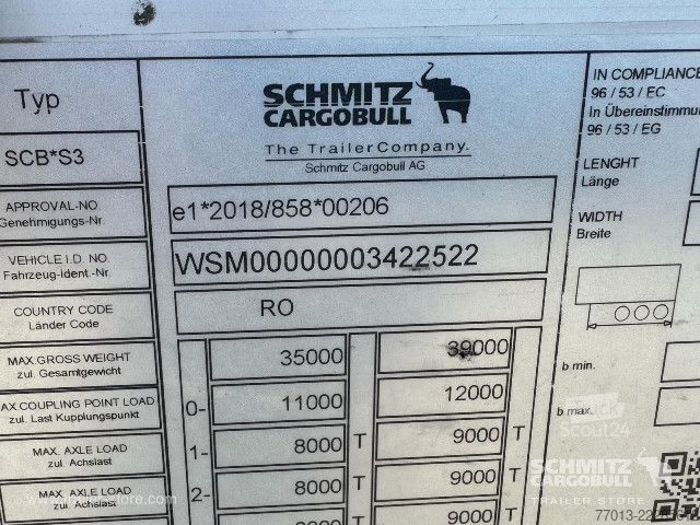مقطورة نصفية مفتوحة مع قماش مشمع Schmitz Cargobull Curtainsider Mega