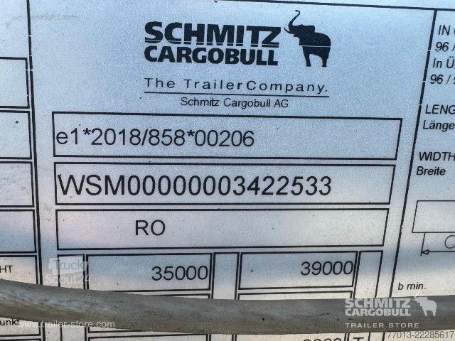 مقطورة نصفية مفتوحة مع قماش مشمع Schmitz Cargobull Curtainsider Mega
