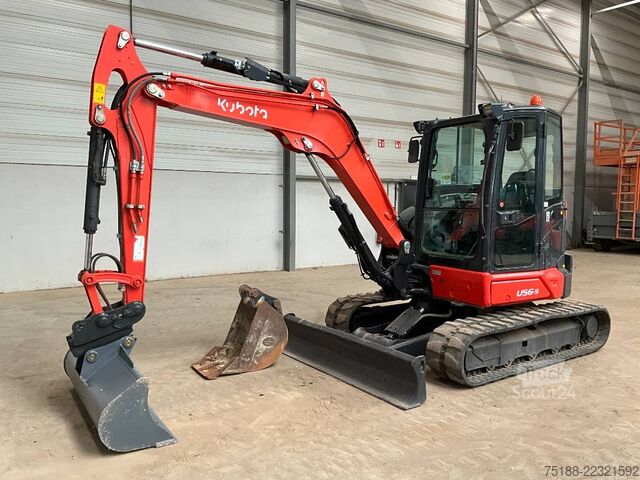 Miniekskavators Kubota U 56-5