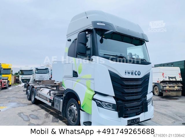 Камион със сменяема надстройка IVECO S-Way 460 AS BDF LNG |Retarder|Lenk+Lift|Multi