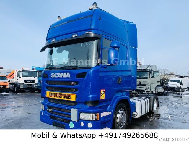 Cabeza tractora de gran volumen SCANIA R490 TopLine LL Low|Retarder|Alcoa|Standklima