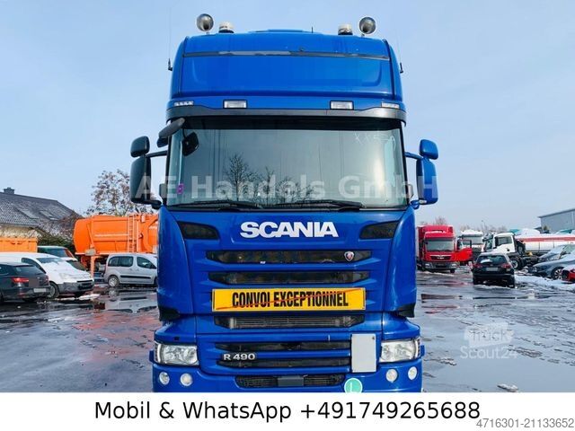 Cabeza tractora de gran volumen SCANIA R490 TopLine LL Low|Retarder|Alcoa|Standklima