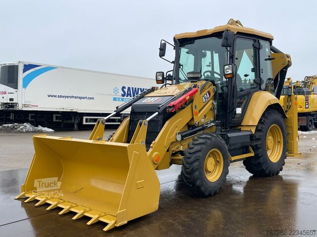 Kombination grävmaskin/lastare Caterpillar 424 4x4 Backhoe Loader - Export model