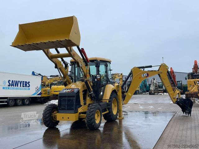 Kombination grävmaskin/lastare Caterpillar 424 4x4 Backhoe Loader - Export model